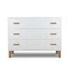 Picture of Caravaggio 3 Drawer White& Walnut | Italian Artist Collection - made in Italy | by Pali Design