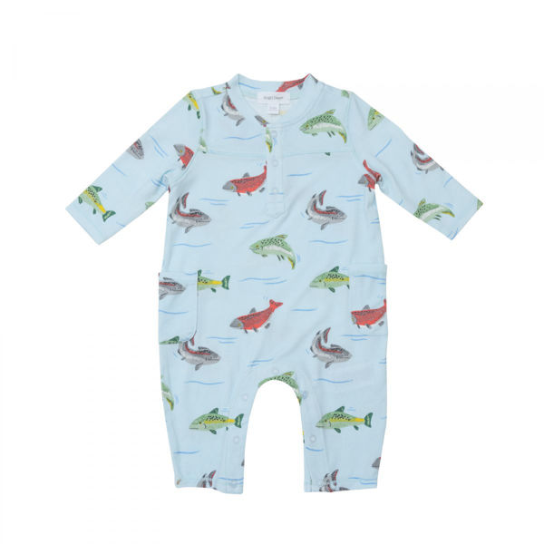 Picture of Angel Dear Uni Romper Salmon