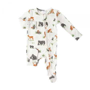 Picture of Angel Dear Zipper Footie - Woodland Animals