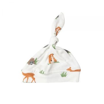 Picture of Bamboo Knotted Hat Woodland Animals (0-3 Months) - by Angel Dear