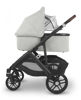 Picture of Bassinet - ANTHONY (white gray/carbon/saddle leather) | by Uppa Baby