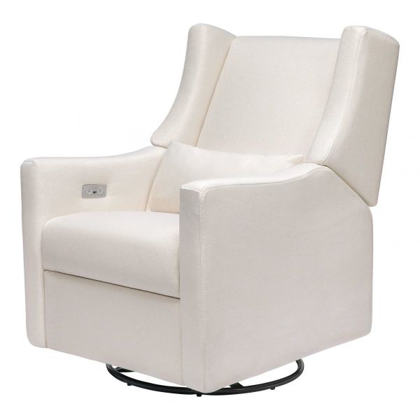 Picture of Kiwi Glider Recliner w/ Electronic Control and USB - Performance Cream Eco-Weave - By Babyletto