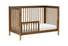 Picture of Gelato Convertible Full Sized Crib Walnut with Gold Feet - by Babyletto