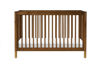 Picture of Gelato Convertible Full Sized Crib Walnut with Gold Feet - by Babyletto