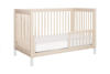 Picture of Gelato Convertible Full Sized Crib Natural/White - by Babyletto