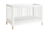 Picture of Gelato Convertible Full Sized Crib White/ Washed Natural - by Babyletto