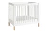 Picture of Gelato Convertible Mini Crib White/ Washed Natural - by Babyletto