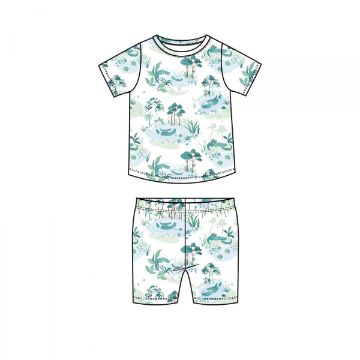 Picture of Angel Dear Loungewear Short Set Alligator Pond