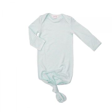 Picture of Knotted Gown Blue Bunnies Stripe (0-3Months)