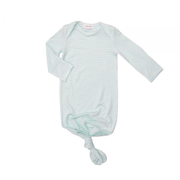 Picture of Knotted Gown Blue Bunnies Stripe (0-3Months)