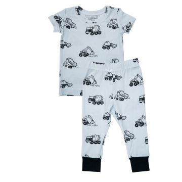 Picture of Angel Dear Short Sleeve Loungewear Set Earthmovers