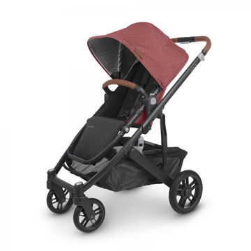 Picture of Cruz V2 Stroller -  Lucy (Rosewood/Carbon/Saddle)  - by Uppa Baby