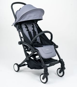 Picture of Bumprider Connect 3 Stroller Gray Fabrication on Black Frame