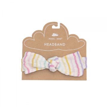 Picture of Angel Dear Cotton Muslin Headband Rainbow Stripe