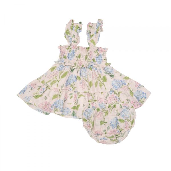 Picture of Angel Dear Smocked Ruffle Sundress Colorfull Hydrangeas