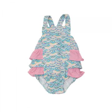 Picture of Angel Dear Ruffle Sunsuit Mermaid Scale