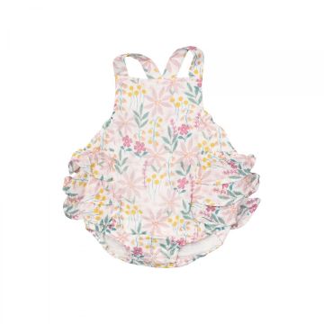 Picture of Angel Dear Cotton Ruffle Sunsuit Pinwheel Floral