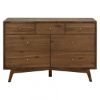 Picture of Palma 7 Drawer Dresser - Natural Walnut Finish - by Babyletto