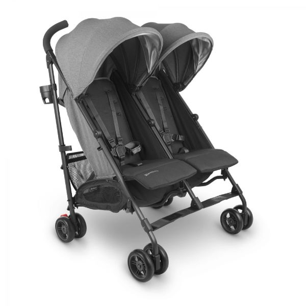 G LINK V2 Lightweight Double Umbrella Stroller GREYSON charcoal melange carbon bu Uppa Baby
