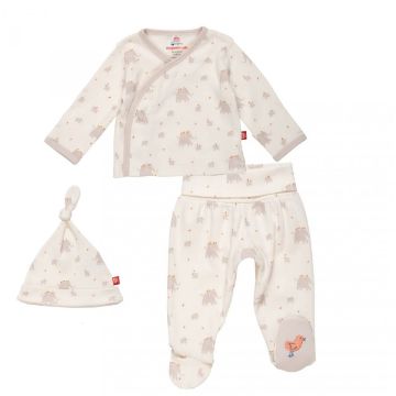 Picture of Little Peanut Organic Cotton Magnetic Take Me Home Kimono Set |by Magnetic Me