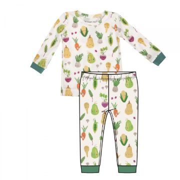 Picture of Angel Dear Baby Vegetables Bamboo Long Sleeve Loungewear Set