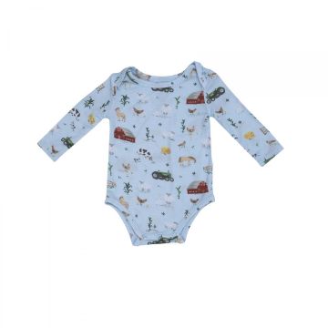 Picture of Angel Dear Big Red Barn Blue - Long Sleeve Bodysuit