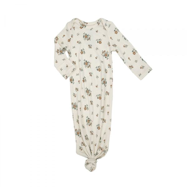Picture of Mocha Rose Ditsy Knotted Gown  (0-3Months)