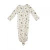 Picture of Mocha Rose Ditsy Knotted Gown  (0-3Months)