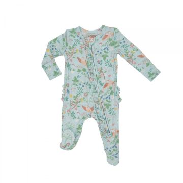 Picture of Angel Dear Pretty Owls - 2 Way Ruffle Zipper Footie