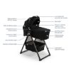 Picture of Triv & Swiv Bassinet & Stand - Caviar | Nuna