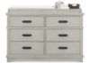Picture of Caden 6 Drawer Dresser with Changing Top - Rustic Mist | Simmons Baby