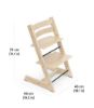 Picture of Tripp Trapp High Chair and Cushion with Stokke Tray - Natural with Gray | by Stokke