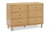 Picture of Marin with Cane 6 Drawer Assembled Dresser - Honey with Honey Cane | by Namesake