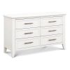 Picture of Beckett 6-Drawer Double Dresser Dresser In Warm White Finish | Monogram by Namesake