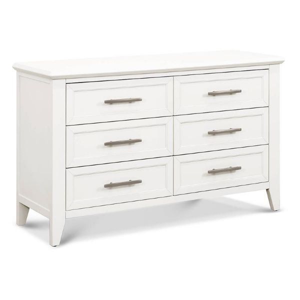 Picture of Beckett 6-Drawer Double Dresser Dresser In Warm White Finish | Monogram by Namesake