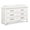 Picture of Beckett 6-Drawer Double Dresser Dresser In Warm White Finish | Monogram by Namesake