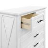 Picture of Emory Farmhouse 6-Drawer Chest in Linen | Monogram by Namesake