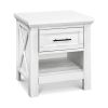 Picture of Emory Farmhouse Nightstand in Linen | Monogram by Namesake