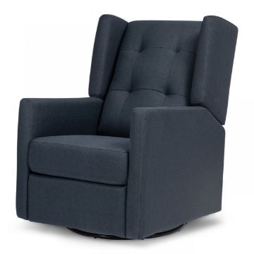 Picture of Austen Recliner And Swivel Glider - Performance Navy Eco Twill | Monogram by Namesake