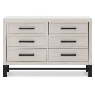 Picture of Newbern 6-Drawer Assembled Dresser in White Driftwood | Monogram by Namesake