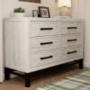 Picture of Newbern 6-Drawer Assembled Dresser in White Driftwood | Monogram by Namesake