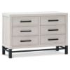Picture of Newbern 6-Drawer Assembled Dresser in White Driftwood | Monogram by Namesake