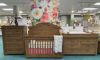 Picture of Rowan Arch Top Crib - Sandwash | by Appleseed