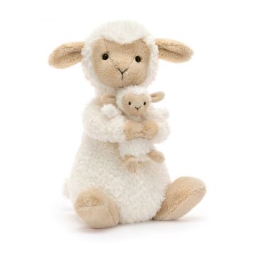 Picture of Huddles Sheep Overall 10" x 6" | Supersofties by Jellycat