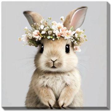 Picture of Bunny In Floral Bouquet - 38"X38" | BFPK Artwork