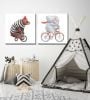 Picture of Bear On A Bike - 30" x 30" | BFPK Artwork