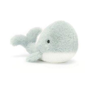 Picture of Wavelly Whale Grey - Medium 6" x 2" | Ocean Life by Jellycat