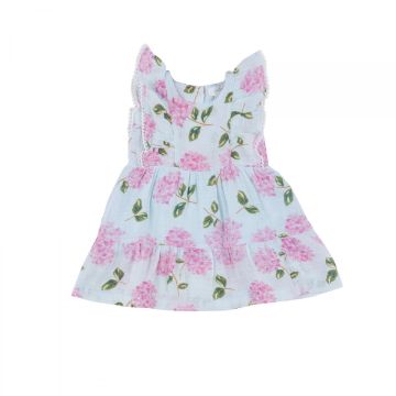 Picture of Angel Dear Hydrangeas Picot Trim Edged Cotton Muslin Dress