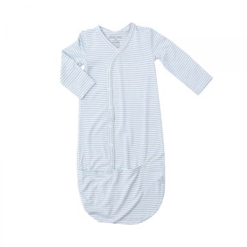 Picture of Blue Stripe Bamboo Bundle Gown Newborn - 3 Months | by Angel Dear