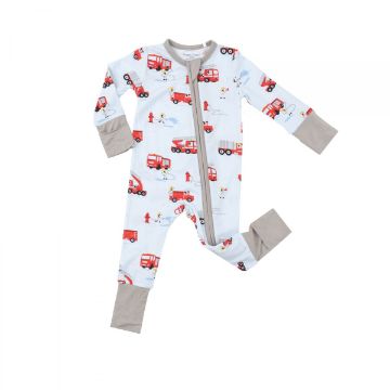 Picture of Angel Dear Firetruck Dalmations 2 Way Zipper Romper